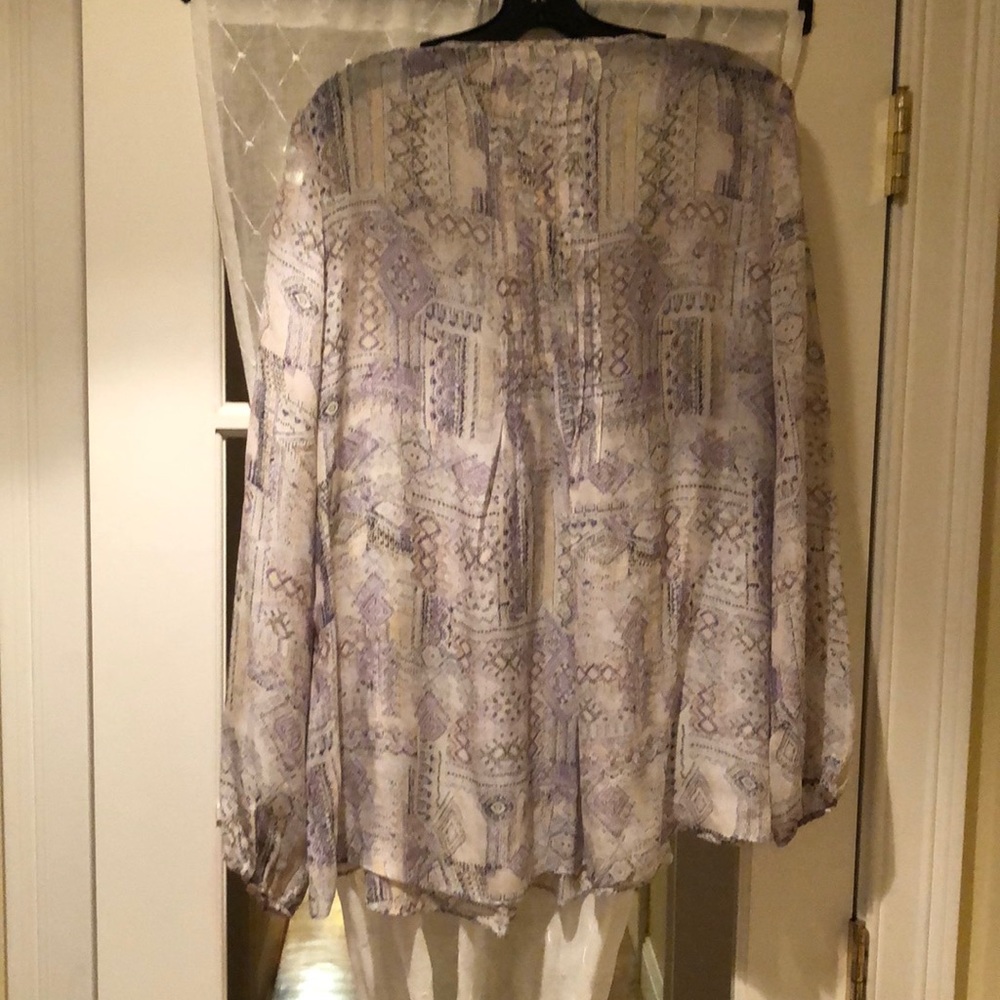 Calypso St Barth Sheer Blouse size Medium - Picture 5 of 7